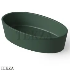 Dea Design Washbasins Раковина настольная овальная Solid Surface DD9036 600 11, Dark Green №11
