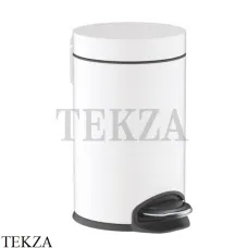 Hansgrohe AddStoris Ведерко с педалью для ванной комнаты 41775700, белый матовый