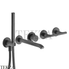 Fantini Sailing Смеситель для ванны 2 потока, внешняя часть 67P5J019B, Matt Gun Metal