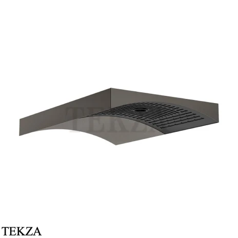 Gessi Haute Culture Shower Верхняя регулируемая лейка с настенным держателем 57506-707, black хром Brush