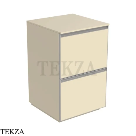 Flaminia Cubika тумба под раковину напольная 50×50×78,5 см, 2 ящика, бежевый Juta матовый