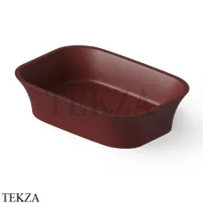 Dea Design Washbasins Раковина настольная 55х38 Solid Surface DD9030 550 17, Red Wine №17