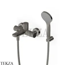 Zucchetti Todd Смеситель для ванны с изливом и гарнитуром ZTD490.C51, brushed metal black