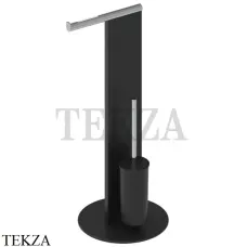 Keuco UNIVERS Стойка напольная WC 04986370101, черный-хром глянец