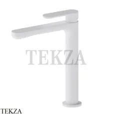 Newform Linfa II Смеситель для раковины высокий, без гарнитуры 69414.01.014, белый матовый