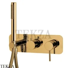 FIMA Carlo Frattini Spillo UP Смеситель для душа, 2 потока, с гарнитуром, F3049WX2OS, Brushed gold