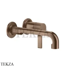 Gessi INCISO Смеситель для раковины, внешняя часть 58088-708, Copper Brushed
