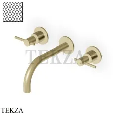 Zucchetti Helm Diagonal Смеситель для раковины, внешняя часть ZHL760.XP31G3, brushed british gold PVD
