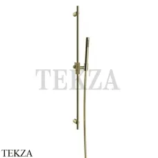 Gessi INGRANAGGIO Штанга в комплекте с душевой лейкой 63584-710, Brass PVD