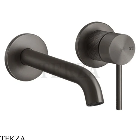 Gessi 316 INTRECCIO Смеситель для раковины, внешняя часть 54186-707, Black Metal Brushed PVD