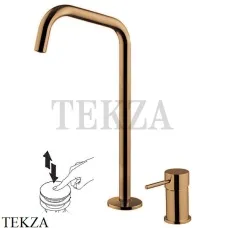 FIMA Carlo Frattini Spillo UP Смеситель для раковины на 2 отверстия, с гарнитуром F3271NDZS, Brushed Amber Bronze