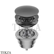 Ritmonio Донный клапан для раковины CLIC -CLAC E0BA0176S/F BLX, Brushed Black Chrome