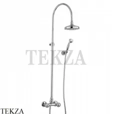 Bongio RADIANT Душевая колонна с механическим смесителем 02537CR0D, хром глянец