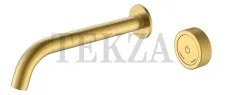 Boheme Tech Смеситель автоматический для раковины из стены на 2 отв. TECH 158/2-MG Matt Gold
