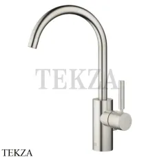 Dornbracht Meta Смеситель для раковины высокий поворотный, с донным клапаном 33500661-06, платина матовая