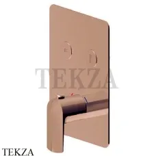 Newform Delta Zero Термостат для душа 2 потока select, внешняя часть 70429E.58.061, PVD Copper Bronze
