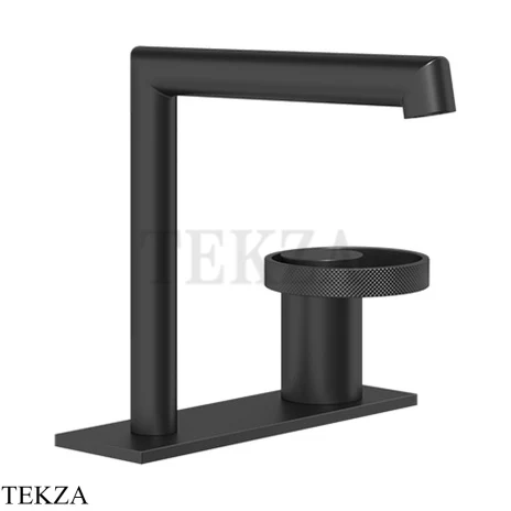 Gessi ANELLO Смеситель для раковины на планке, без донного клапана 63315-299, Black XL