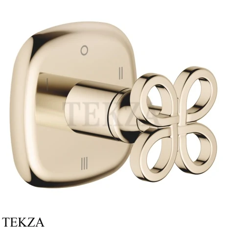 Dornbracht COYA Переключатель на 3 потока, внешняя часть 36210424-47, Champagne (золото 22 т)