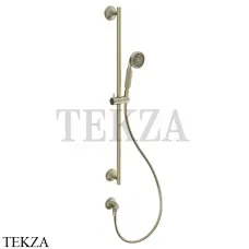 Gessi VENTI20 Штанга в комплекте с душевой лейкой, шланг, вывод 65141-727, Brass Br. PVD