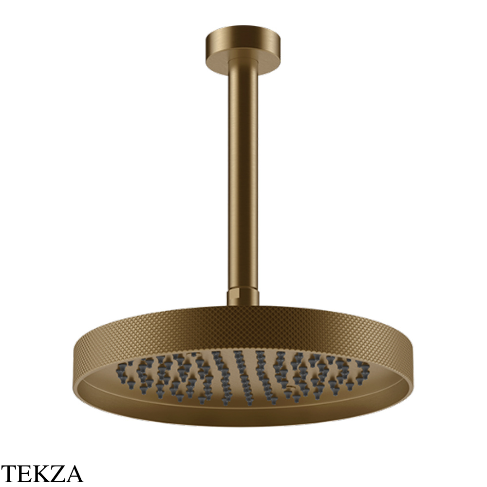 Gessi Inverso Diamantato Верхняя лейка D25,0 см с кронштейном под размер 63653-791, Deep Bronze Brushed PVD