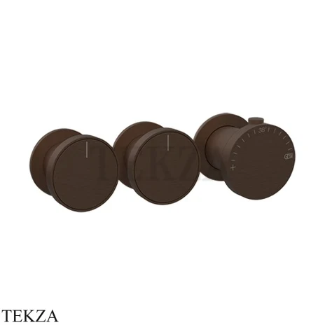Gessi Origini WARM Термостат для душа 2 потока, внешняя часть 66334-845, Dark Bronze