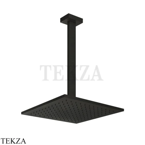 Gessi Rettangolo shower Верхний душ с потолочным кронштейном под размер 15199-187, Aged Bronze