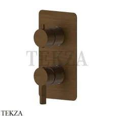 Newform Blink Chic Смеситель для душа 2 потока, внешняя часть 71076E.47.083, Groove Bronze