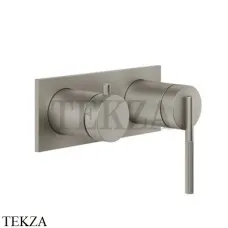 Gessi INGRANAGGIO Смеситель для душа на планке, 2 потока, внешняя часть 63579-149, Finox Brushed Nickel Gessi INGRANAGGIO Смеситель для душа на планке, 2 потока, внешняя часть 63579-149, Finox Brushed Nickel