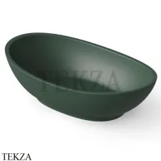 Dea Design Washbasins Раковина настольная овальная Solid Surface DD9037 600 11, Dark Green №11