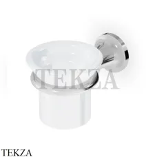 Zucchetti Agora Classic Стакан настенный, керамика белая ZAD413, хром глянец