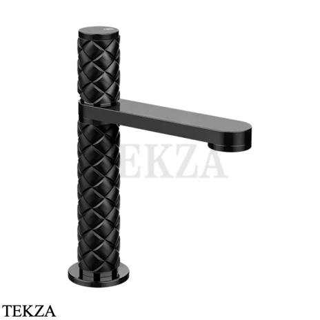 Gessi Pelle Tresse Смеситель для раковины, без сливного гарнитура 78202-439, Nero/ Black Metal PVD