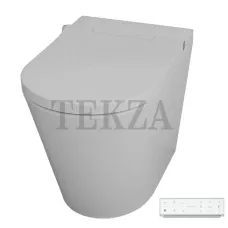 Hatria H-SMART Унитаз приставной безободковый с крышкой-биде Y9D401, белый глянец