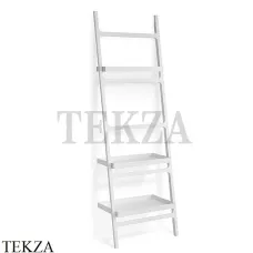 Decor Walther Stone White HTLA Напольный полотенцедержатель лестница с 3 полками 0932050, белый матовый