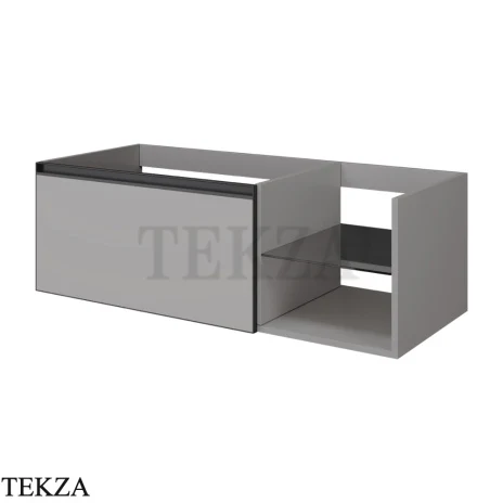 ARMADI ART QUATRO Тумба под раковину 120 см 790-M6-120-L-A, LUNA (луна), профиль ANTHRACITE (антрацит)