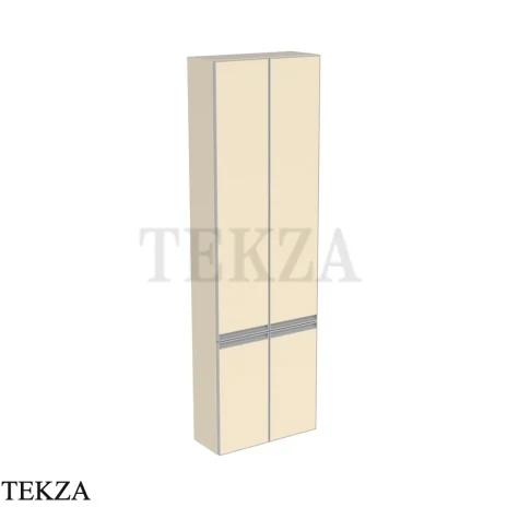 Flaminia Cubika шкаф-пенал подвесной 50×20,8×162,5 см, 4 дверцы, бежевый Juta матовый