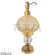 Migliore Cristalia SWAROVSKI Дозатор для жидкого мыла или лосьона 16831, золото глянец