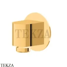 Newform Подключение воды к стене, вывод для шланга 68499.61.020, PVD Glossy gold