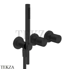 Gessi Habito UNITO Смеситель для душа с гарнитуром, внешняя часть 70038-299, Black XL