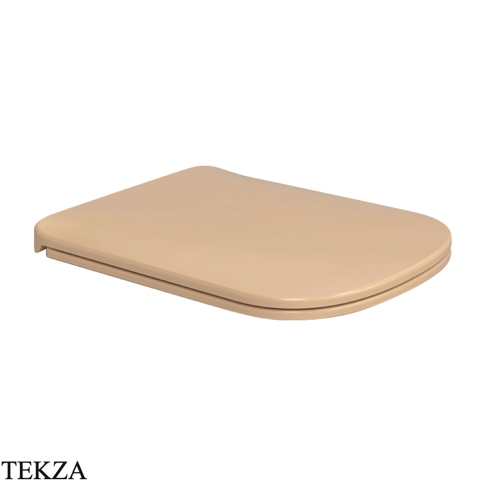 Flaminia Play сиденье с крышкой Slim с микролифтом 36×44,5×4,2 см, бежевый Avana глянец