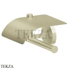 Newform X-Steel 316 Держатель туалетной бумаги с крышкой, сталь 73224X.59.098, PVD Brushed pale gold