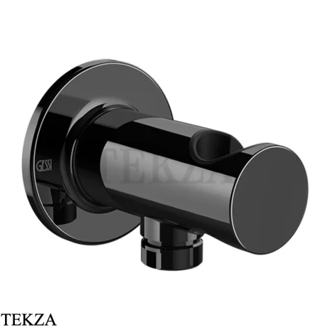 Gessi INCISO SHOWER Держатель для душа с выводом для шланга 58161-706, Black Metal PVD