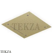 Zucchetti Верхняя встраиваемая лейка: дождь, распыление, каскад Z94293.XP31, brushed british gold PVD
