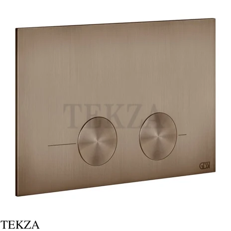 Gessi Total look Клавиша смыва для инсталляции Geberit omega 12, 54615-761, Coffee Bronze Brushed PVD