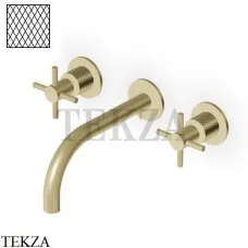 Zucchetti Helm Diagonal Смеситель для раковины, внешняя часть ZHM760.XP31G3, brushed british gold PVD