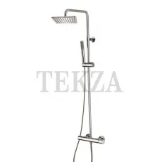 Bossini COSMO Black & White Душевая стойка с монокомандным смесителем L10174.030, хром глянец