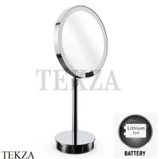 Decor Walther Round Just Look PLUS SR Косметическое зеркало, 5х увел. 0125400, литиевая батарея, хром глянец