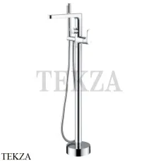 Boheme SPECTRE Смеситель для ванны напольный, с гарнитуром 459-CR, Хром глянец