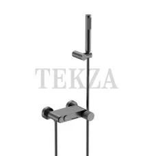 Boheme Stick Смеситель для ванны с изливом и гарнитуром Stick 123-GM.3 Gun Metall LINEA