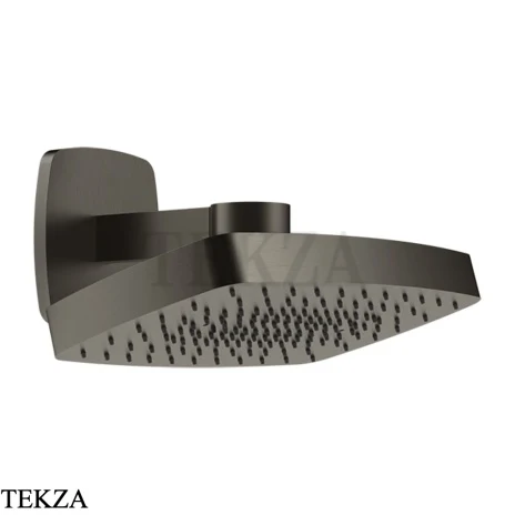 Gessi Jacqueline Верхняя регулируемая лейка с кронштейном 77150-707, black хром Brush