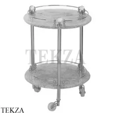 Migliore Cristalia SWAROVSKI Туалетный столик на колесиках 16818, хром глянец